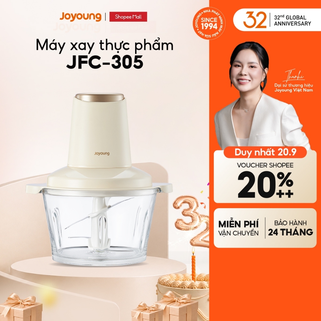 Máy xay thực phẩm đa năng 1.8L 300W Joyoung JFC-305