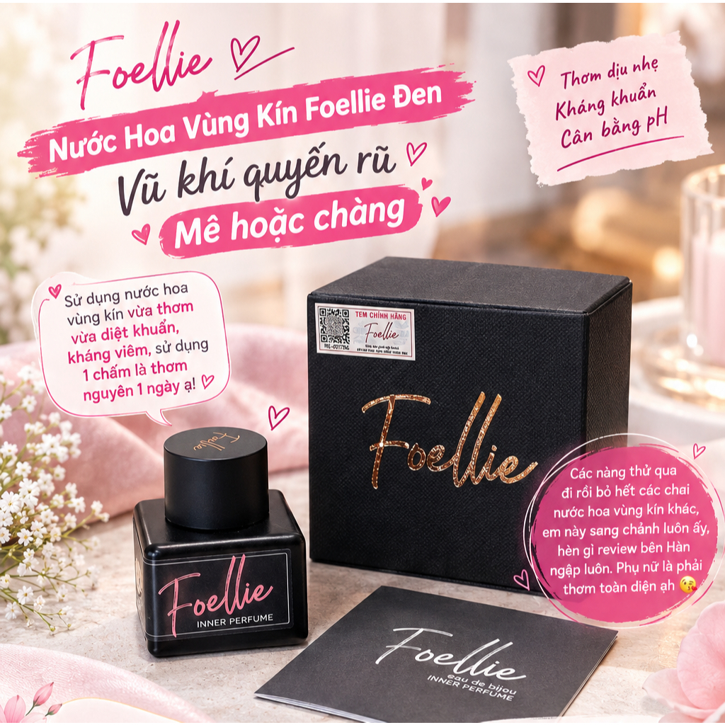 [Chính Hãng] Nước hoa vùng kín FOELLIE (Hàng Nhập Khẩu) - 1 Hộp
