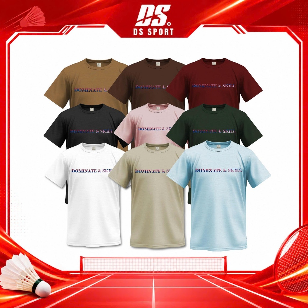 Áo Thun Cổ Tròn Nam Nữ Thoáng Mát Dominate & Skill DS Sport - DS25 Basic