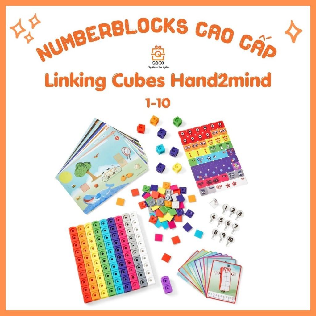 Numberblocks - Bộ học toán Mathlink Cubes 1-10 và 11-20, Hỗ trợ kỹ năng toán học cho trẻ từ 3-6 tuổi