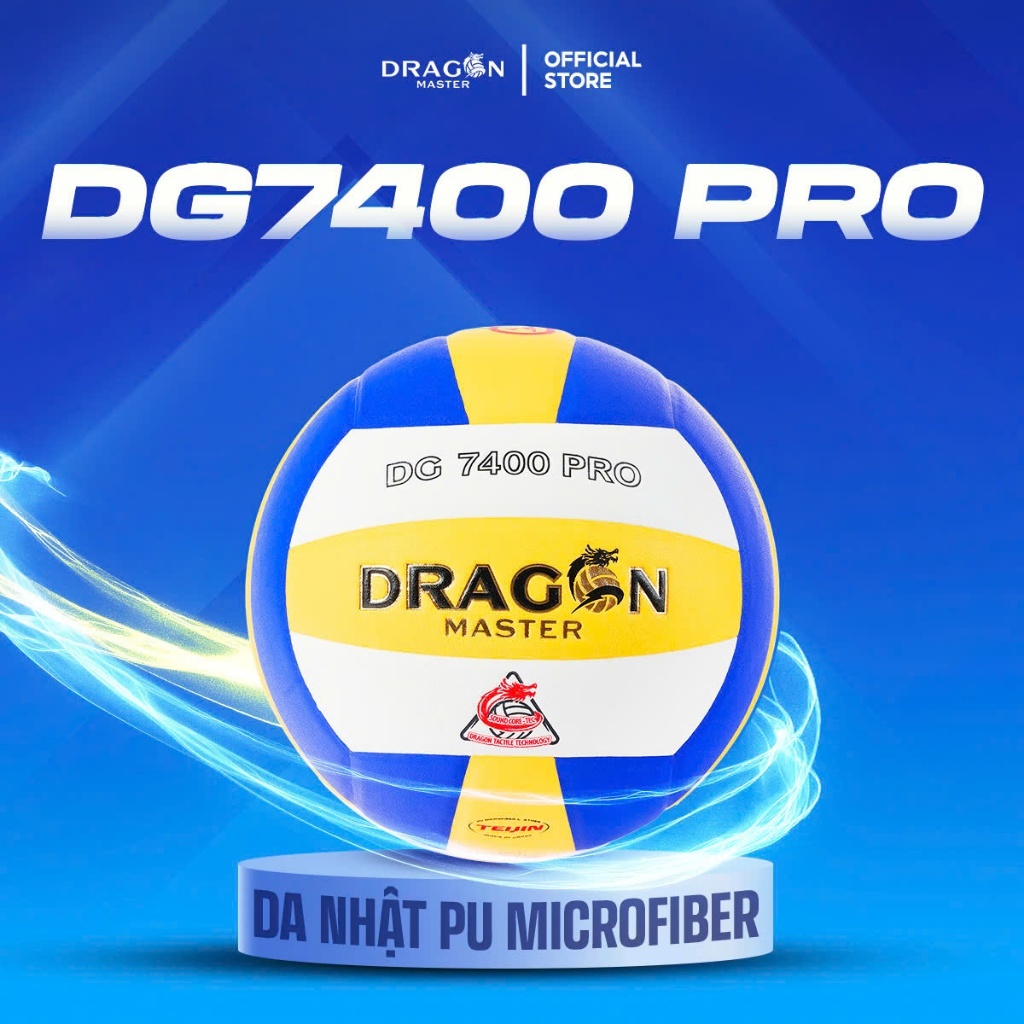 [Tiêu Chuẩn Bóng Chuyền Việt] Bóng Chuyền Dragon Master DG7400 Pro – Da Nhật PU Microfiber Cao Cấp, 