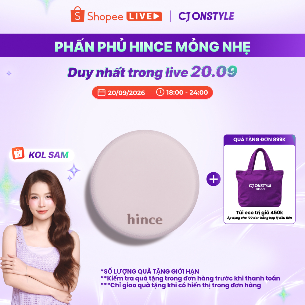 Phấn phủ hince Second Skin Airy Powder mỏng nhẹ 12g