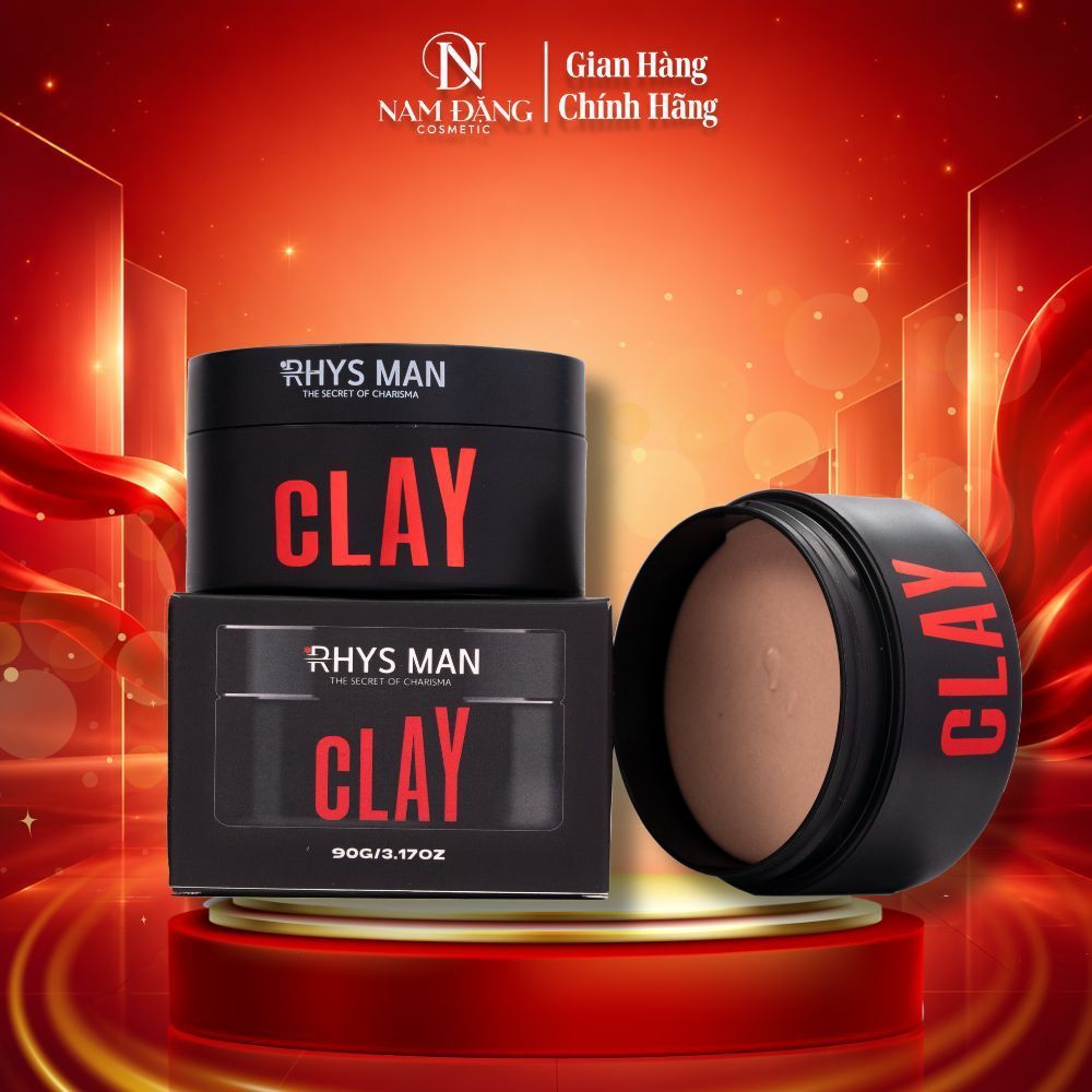 Sáp Vuốt Tóc Rhys Man Clay 90g