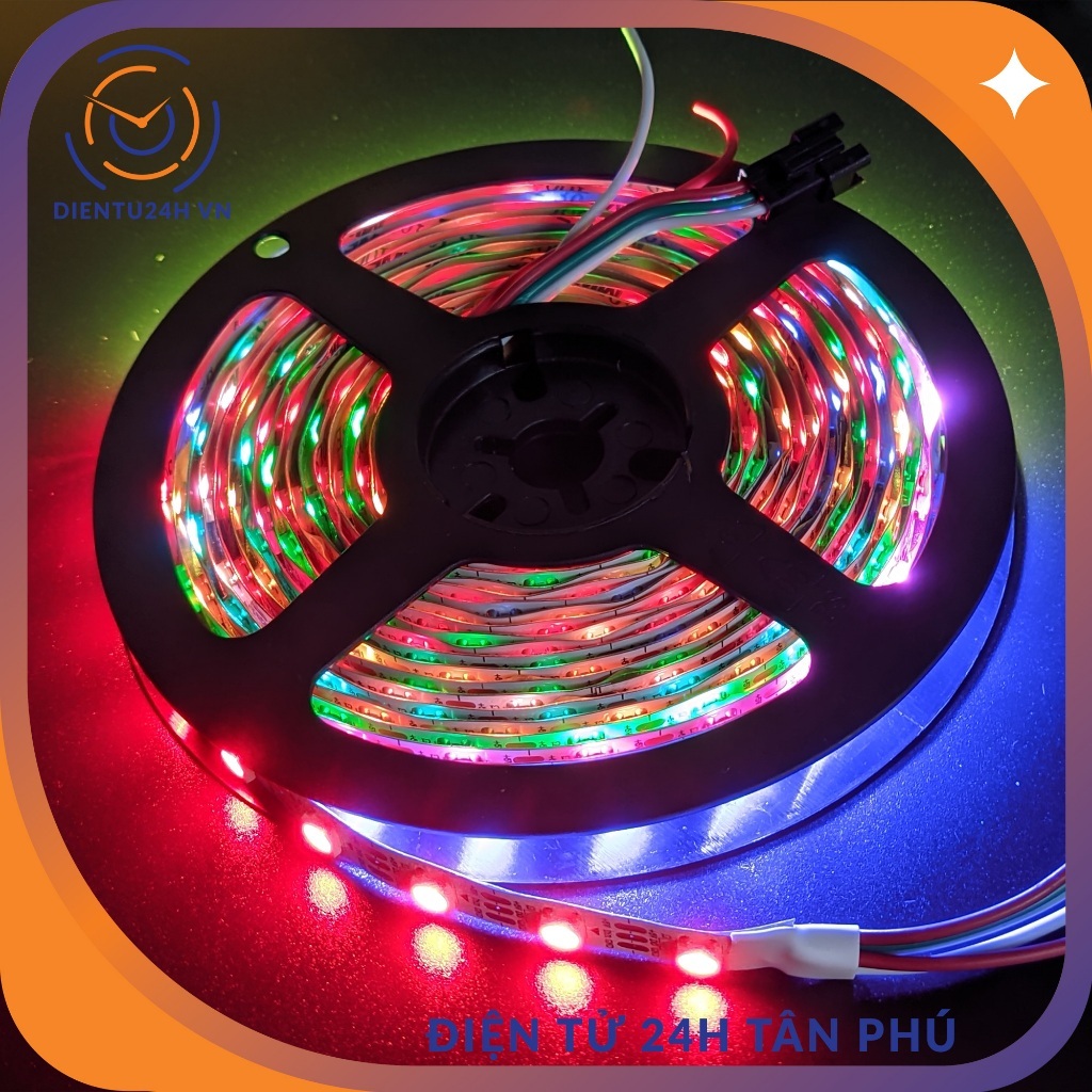 Dây led WS2812 5VDC - LED ARGB lập trình RainBown Full Color