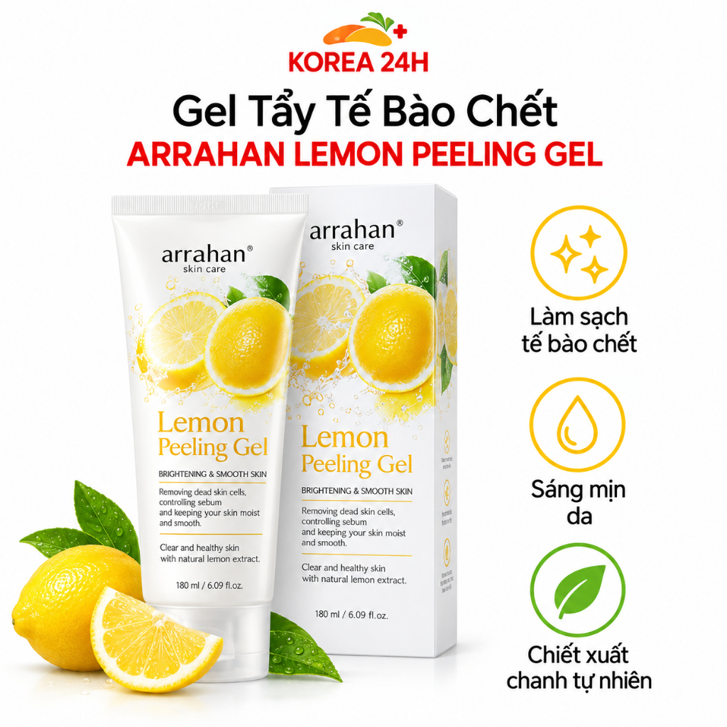 Gel Tẩy Tế Bào Chết Arrahan Lemon Peeling Gel
