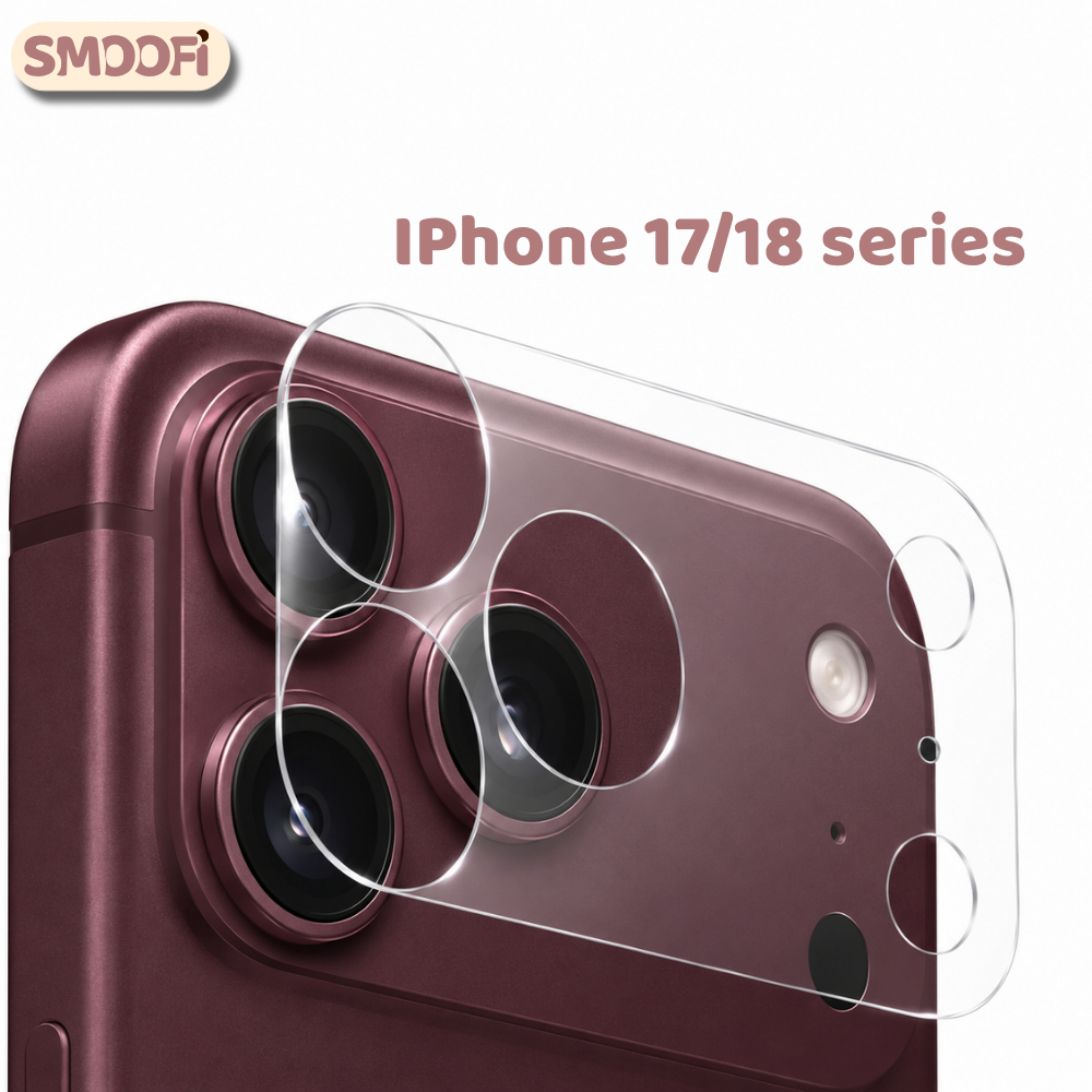 Miếng Dán SMOOFI Bảo Vệ Camera IPhone 17PRM/18PRM DUO PPF Trong Suốt Chống Trầy Xước Mỏng Trong Nhám