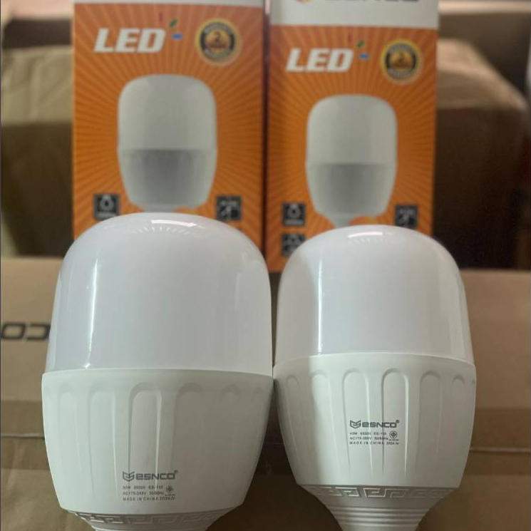Bóng led Búp trụ Esnco 10w-20w-30w-40w-50w siêu sáng tiết kiệm điện tuyệt đối