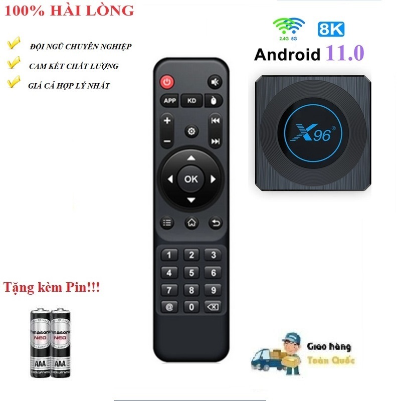 [XẢ KHO GIÁ TỐT]Remote Điều khiển thay thế tương thích cho đầu Android TV Box Android TV Box X96 X4- hàng mới Tặng kèm
