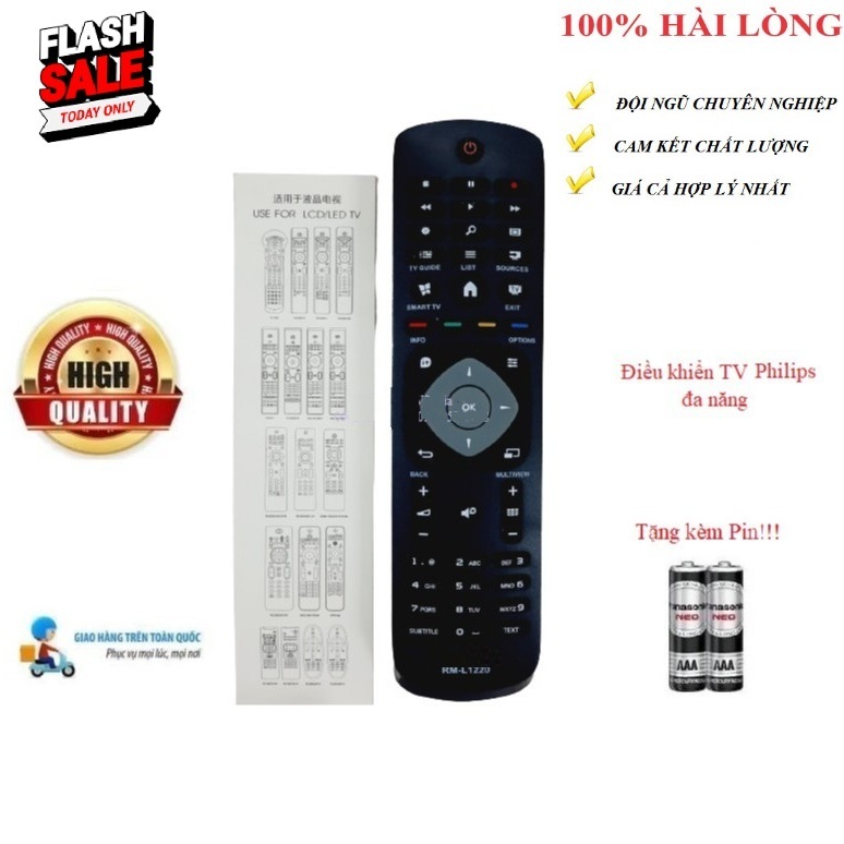 [XẢ KHO GIÁ TỐT] Remote Điều khiển TV Philips đa năng các dòng tivi Philips LCD/LED/Smart TV- Hàng tốt