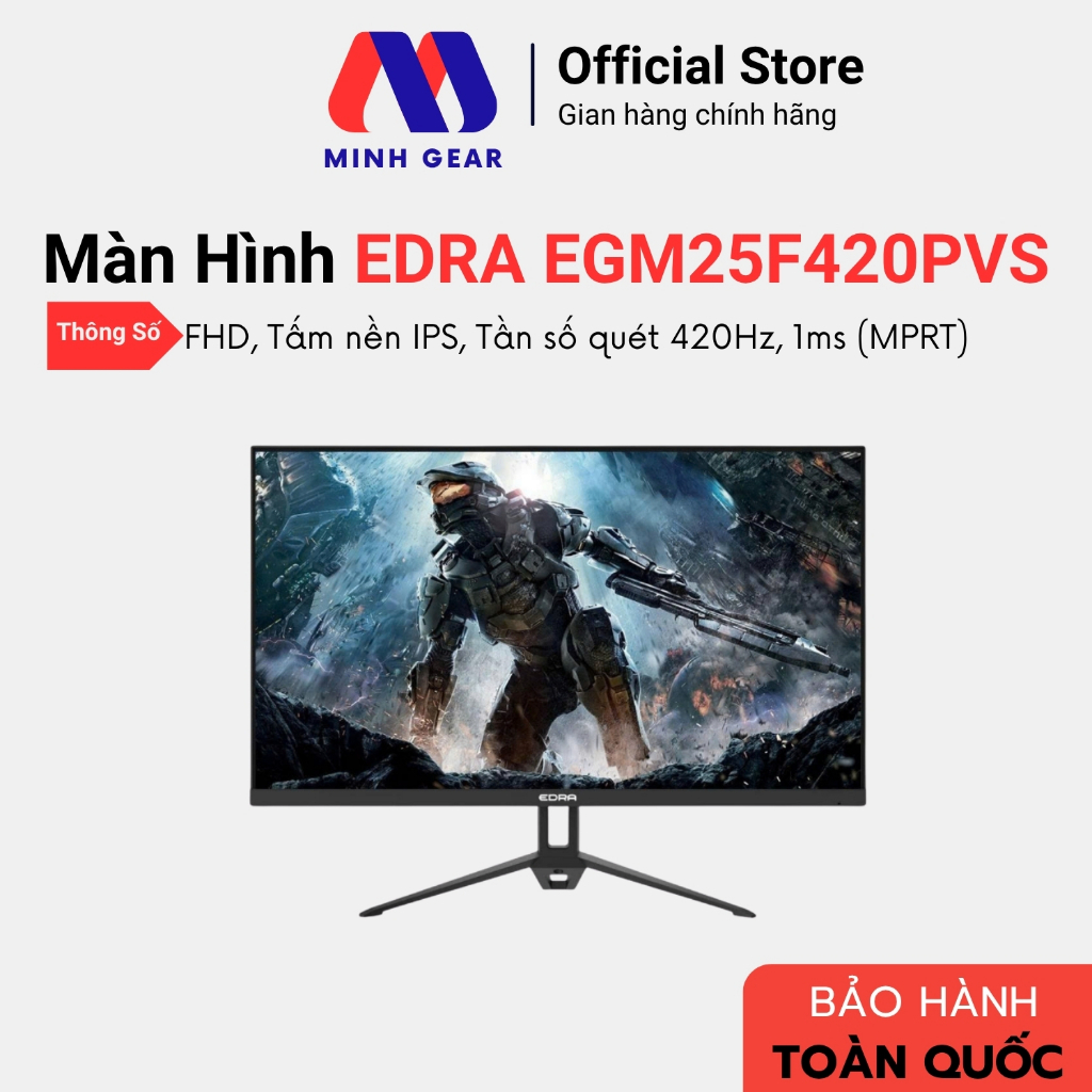 Màn hình phẳng Gamming  EDRA EGM25F420PVS 25 inch FullHD 420hz - Hàng Chính Hãng