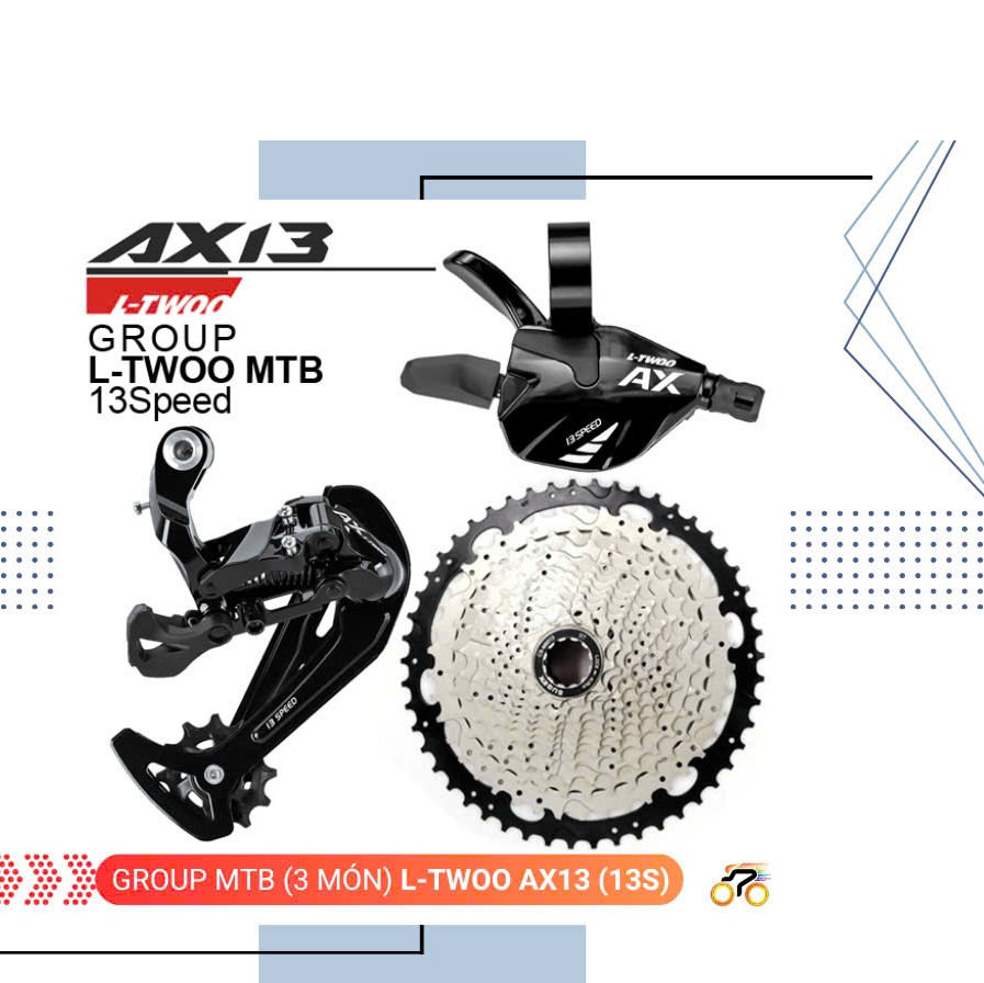BỘ GROUP XE ĐẠP - LTWOO AX13 - MTB 13 TỐC ĐỘ - LÍP THẢ (GROUP)