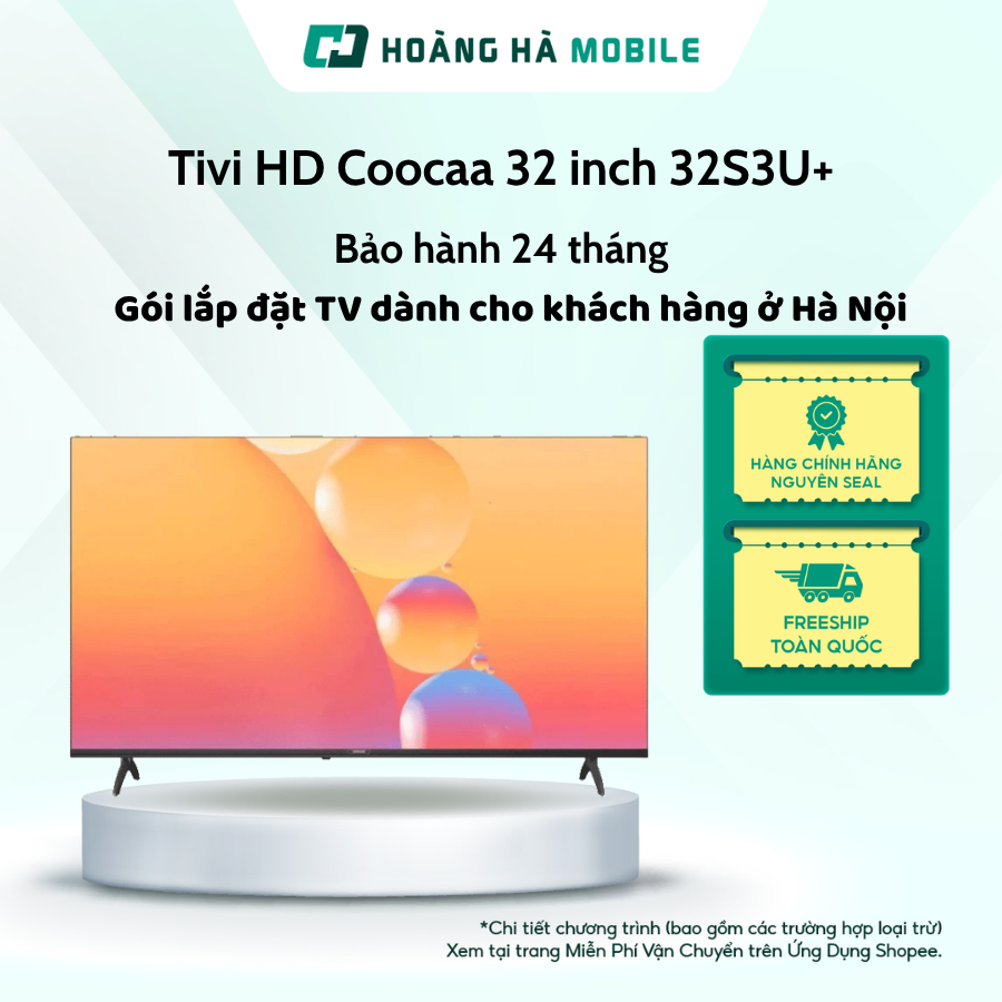 Smart Tivi HD Coocaa 32 inch 32S3U+ - Chính hãng