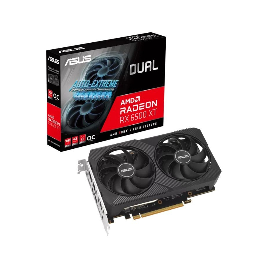 VGA ASUS Dual RX 6500XT OC 4GB Chính Hãng