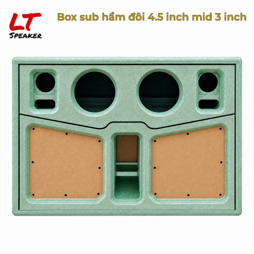 (New) Box loa hầm thái sub đôi 4.5 inch e căng cách điệu - LT Speaker