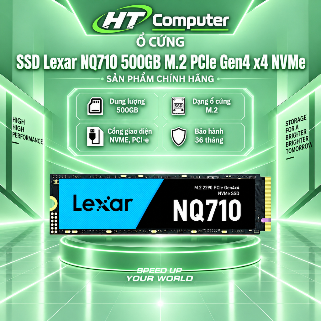 SSD Lexar NQ710 500GB M.2 PCIe Gen4 x4 NVMe
