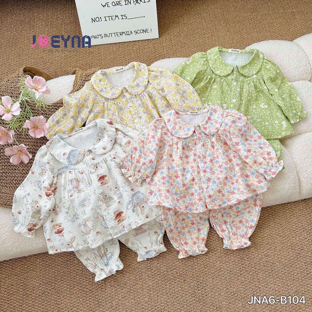 Set bộ Joeyna B104 bèo bé gái cho bé 5-24kg