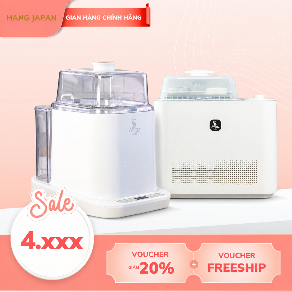 Máy rửa bình sữa cho bé Moaz BéBé MB064/MB122