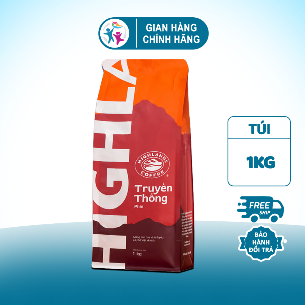 Cà phê bột Truyền thống Highland Coffee 1kg