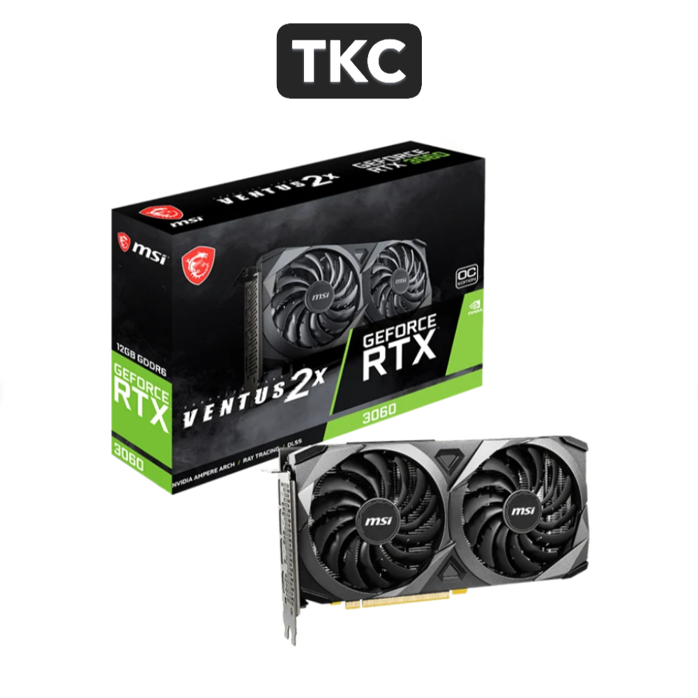 VGA MSI RTX 3060 Ventus 2X OC 12GB New Chính Hãng