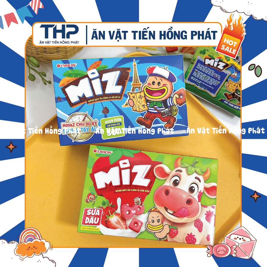 Bánh Quy Socola Miz Orion [Hộp 54g], Bánh Quy Ăn Sáng Orion Toonies
