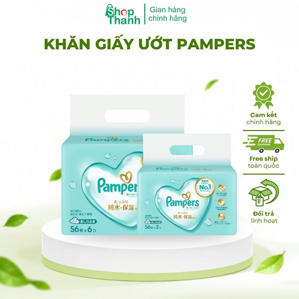Khăn Giấy Ướt Pampers Nội Địa Nhật Bản Cho Bé – Mềm Dày, Dịu Nhẹ