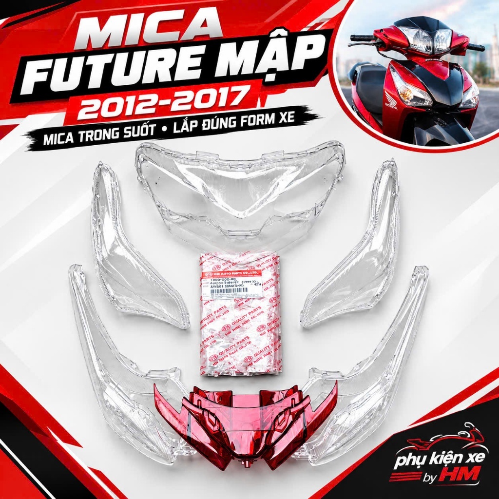 Mica choá đèn gắn future mập HMA 2012-2017