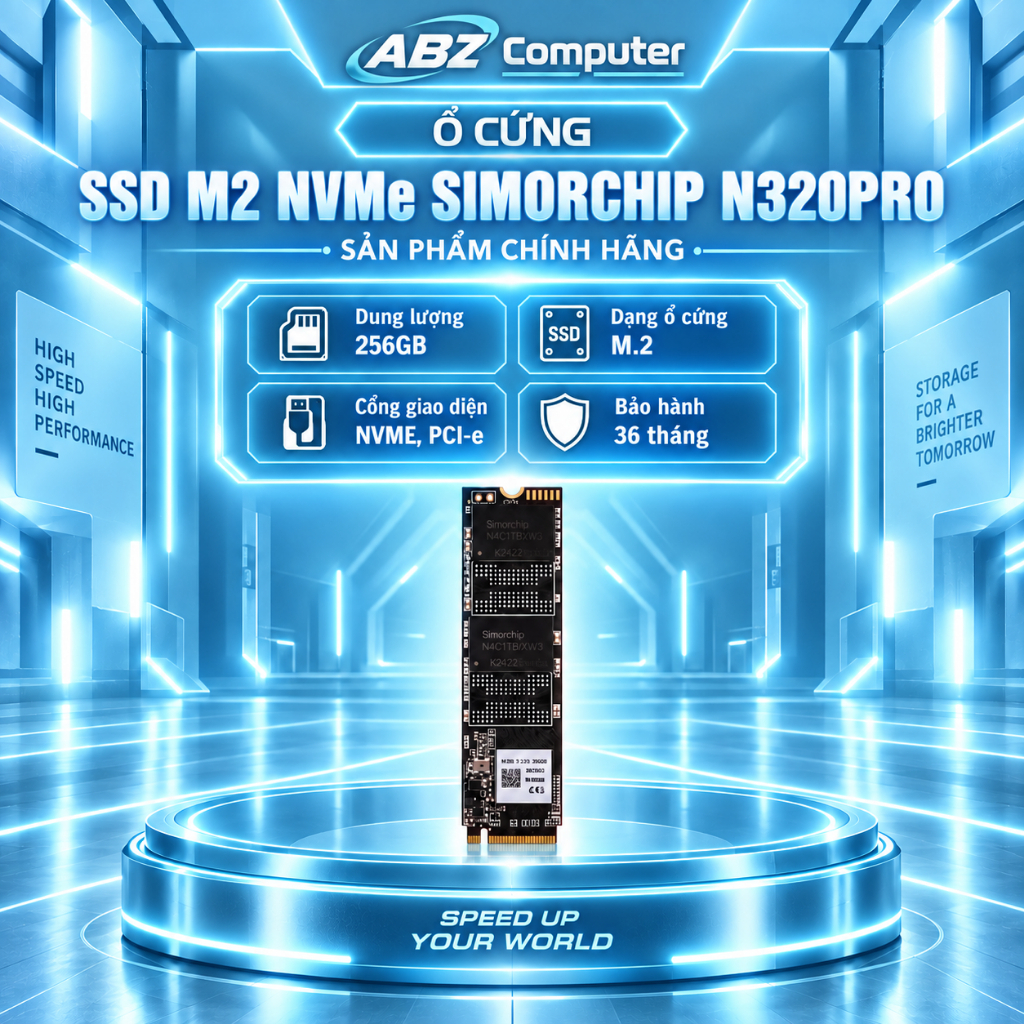Ổ cứng SSD Simor Chip 256GB M2 Gen 3x4 NVMe -SSD N320PRO