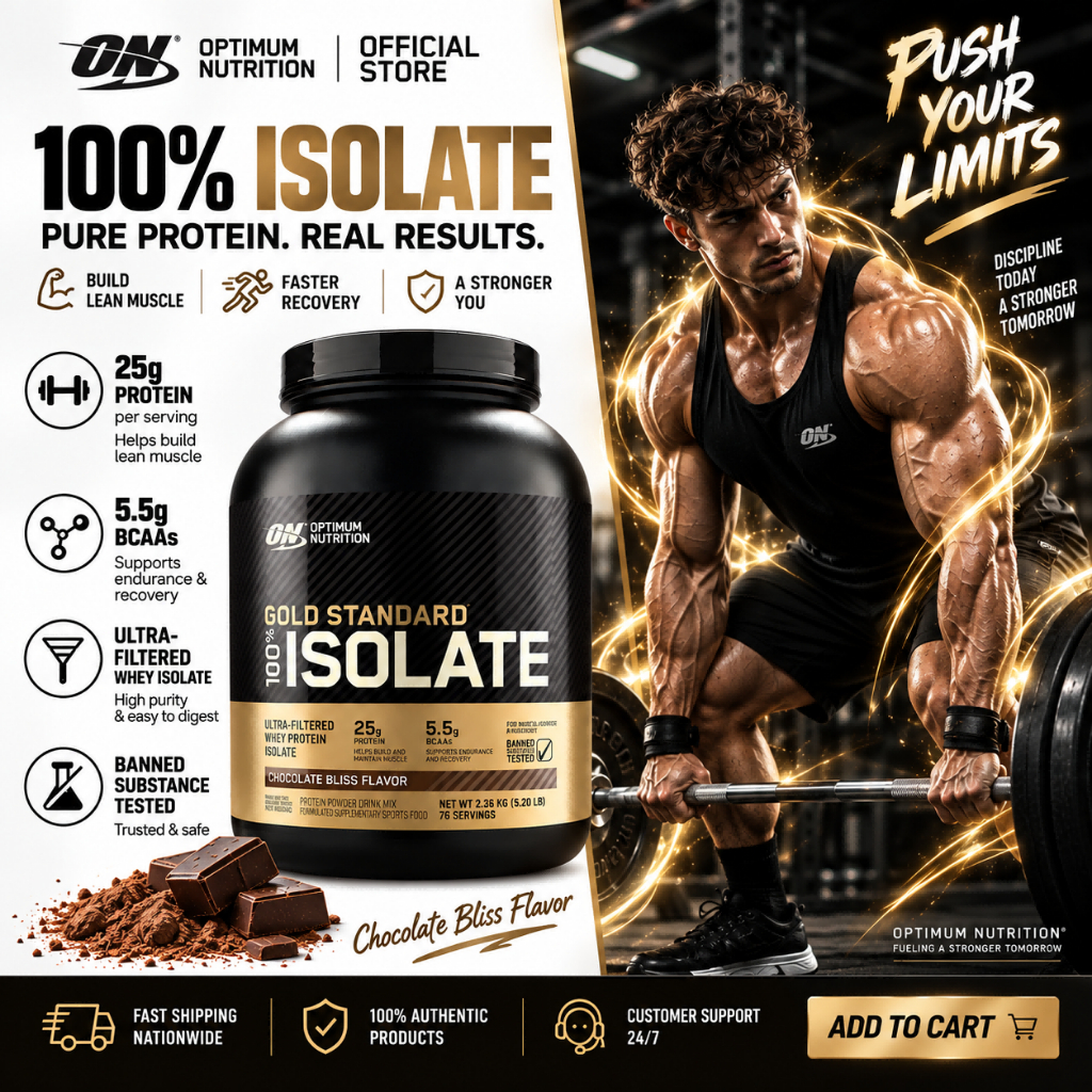 Optimum Nutrition Gold Standard Isolate Whey Protein 5Lb There Are 2 Flavors.