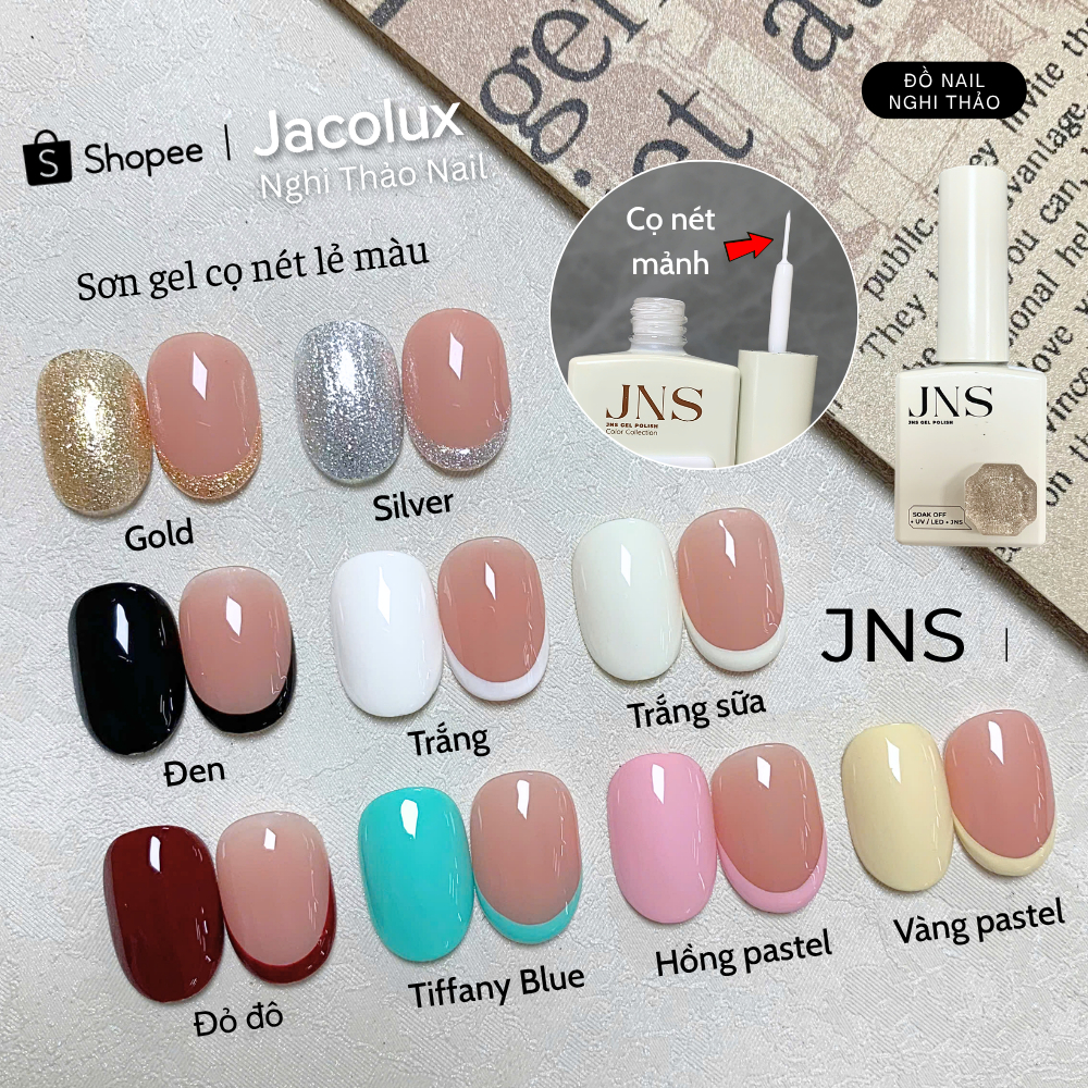 Sơn gel cọ nét lẻ màu JNS đồ làm nails Nghi Thảo