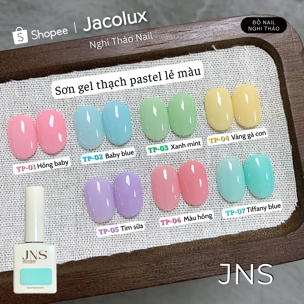 Sơn gel thạch pastel lẻ màu JNS nail Nghi Thảo GJNSX