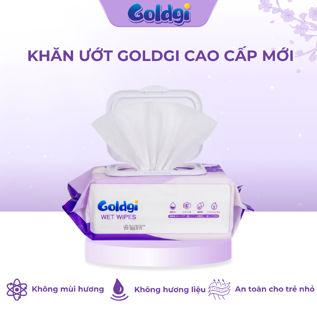 Khăn Ướt Goldgi An Toàn Cho Trẻ Nhỏ 100