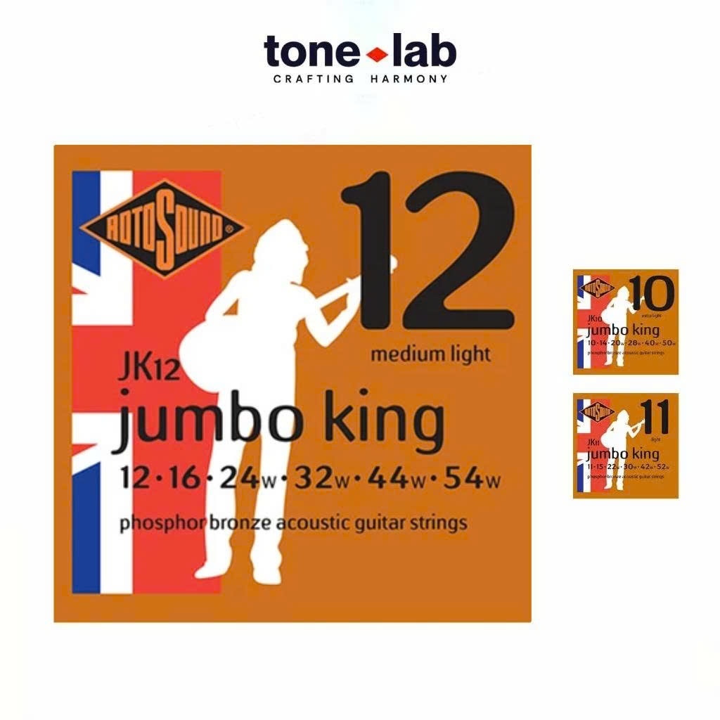 [Tone Lab] [HCM] Dây Đàn Guitar Thùng JK12, JK11, JK10 Rotosound Phosphor Bronze