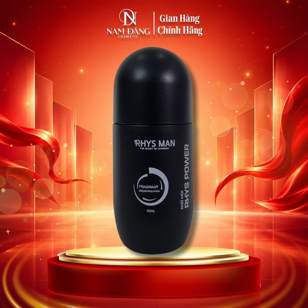 Lăn khử mùi Rhys Man- Rhys Power giảm mồ hôi & khử mùi 50ml
