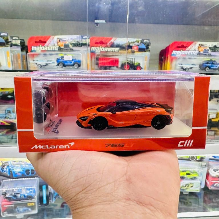 Mô hình xe Mclaren 765LT Papaya orange tỉ lệ 1:64 CM model CM64-765LT-23