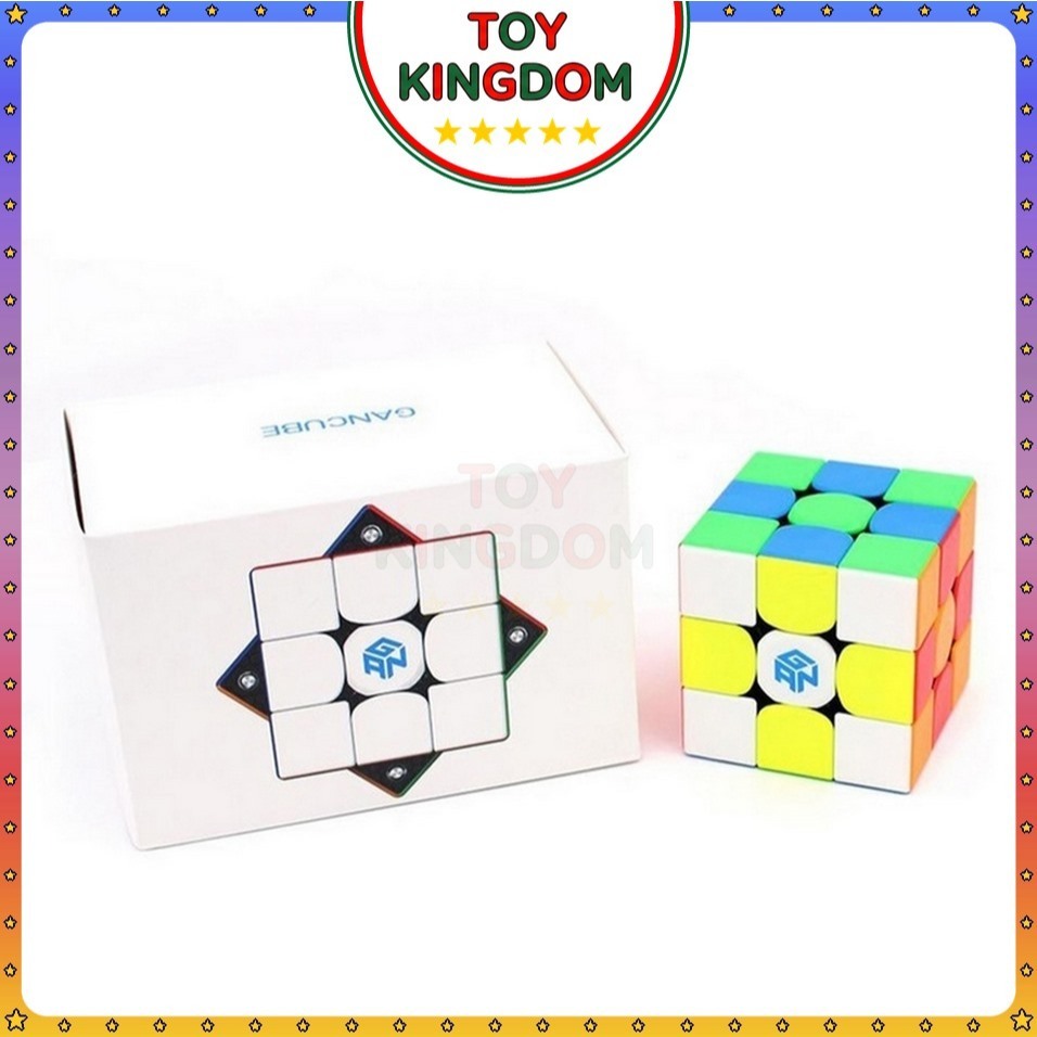 Rubik 3x3 Gan 356M Stickerless Có Nam Châm Rubic Gan 356 M 3 Tầng 3x3x3 Đồ Chơi Lắp Ráp Xếp Hình