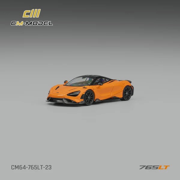 Mô hình xe Mclaren 765LT Papaya orange tỉ lệ 1:64 CM model CM64-765LT-23