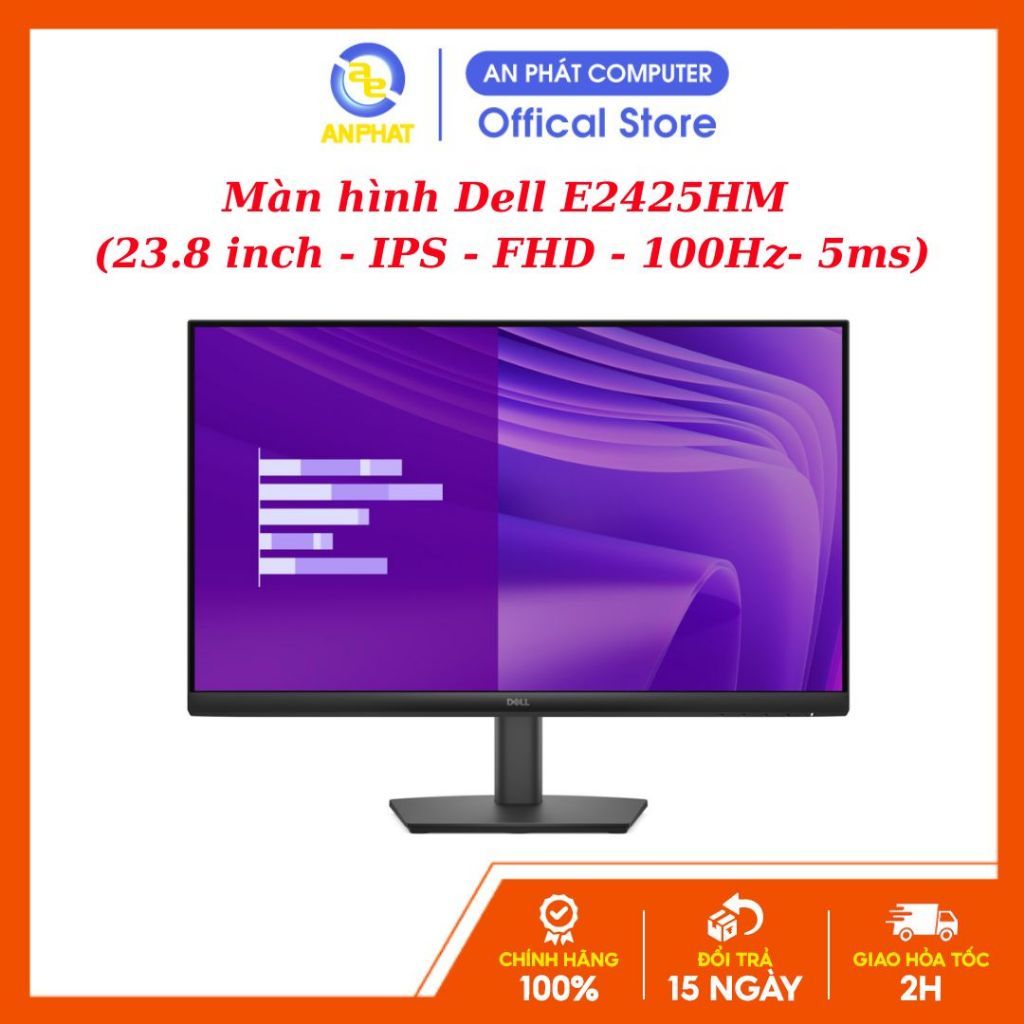 [BH 36 Tháng] Màn hình Dell E2425HM (23.8 inch - IPS - FHD - 100Hz- 5ms)