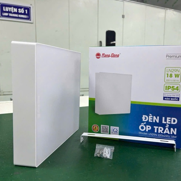 Đèn Led ốp trần nổi LN29N Rạng Đông, tràn viền, mẫu mới, siêu đẹp, siêu sáng, BH chính hãng 24tháng.