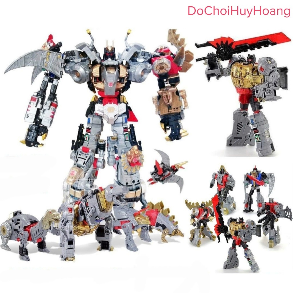 Mô hình robot Volcanicus Deformation Grimlock Swoop Snarl Dinoking Slag 5in1 BPF