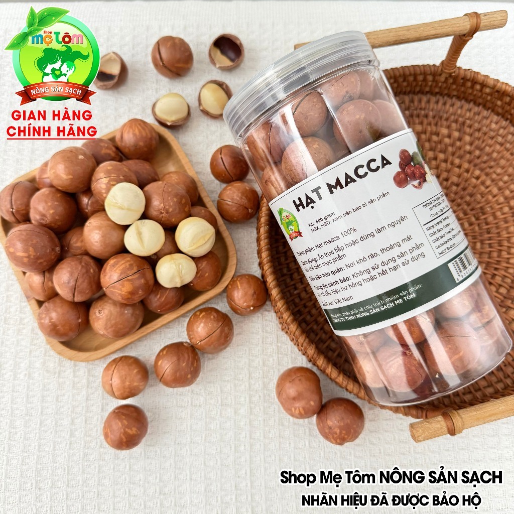 500GRAM MACCA SIZE TRUNG 2.3CM - 2.8CM SẤY ĂN LIỀN (HẠT MẮC CA) (CÓ XUẤT HÓA ĐƠN CÔNG TY)