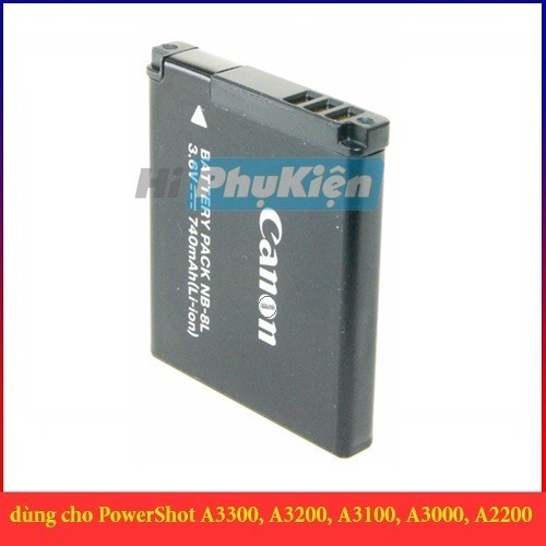 Pin máy ảnh ☾AN0N NB-8L Lithium-Ion NB8L (3.6V 740mAh)