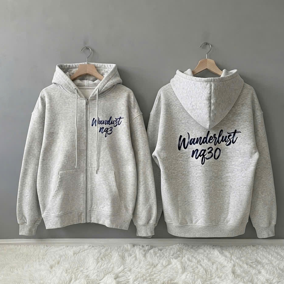 ÁO KHOAC HODIE ZIP NAM NỮ MÙA THU ĐÔNG IN CHỮ XANH NQ30 SIÊU XỊN XÒ _MẪU HODIE TAY BỒNG MŨ TO DÀY DẶ