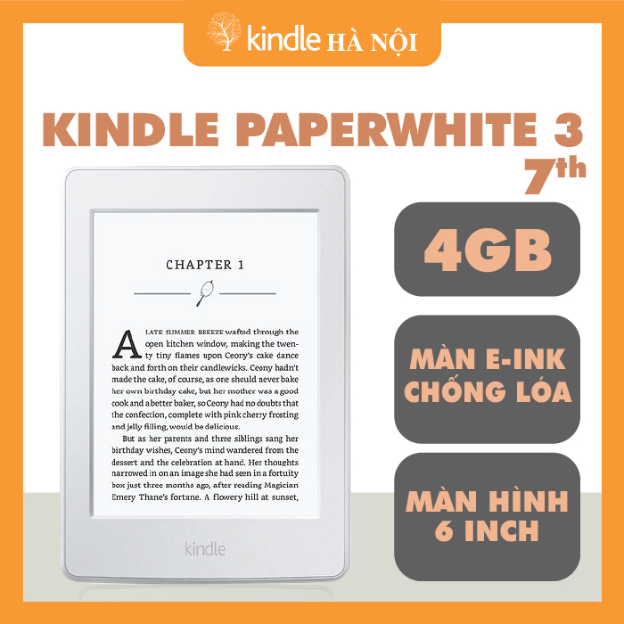 Máy đọc sách Kindle Paperwhite 3 Kindle PPW 3 |||