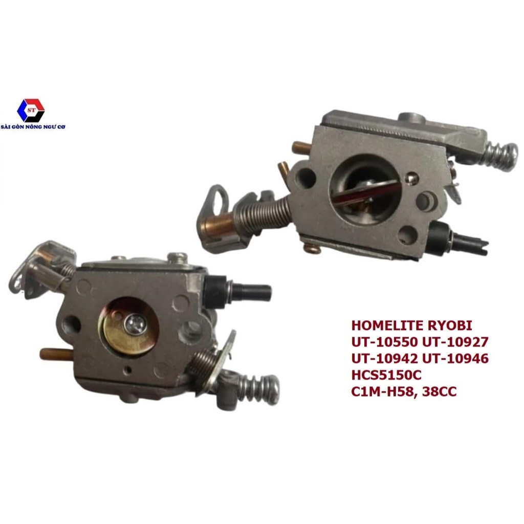 Bình xăng con ( chế hòa khí) máy cưa xích Homelite Ryobi 38cc UT-10550 UT-10927 UT-10942 UT-10946 HC