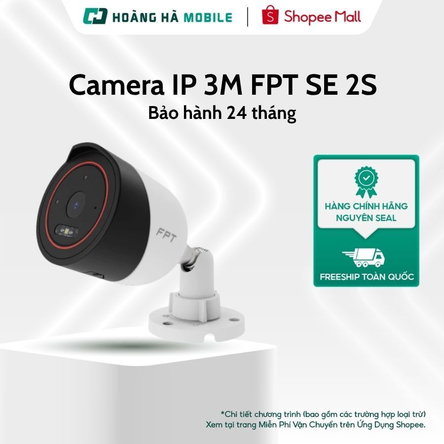 Camera giám sát ngoài trời IP 3M FPT SE 2S có tích hợp bộ nhớ trong - Chính hãng