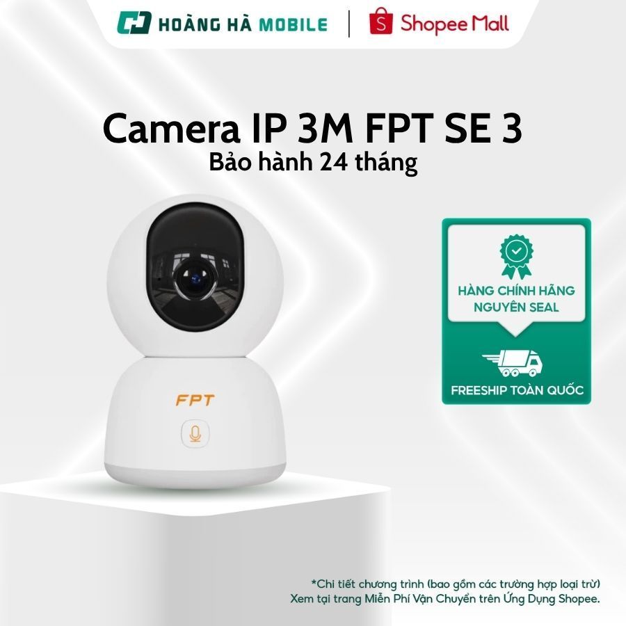 Camera giám sát trong nhà IP 3M FPT SE 3 - Bảo hành chính hãng 24 tháng