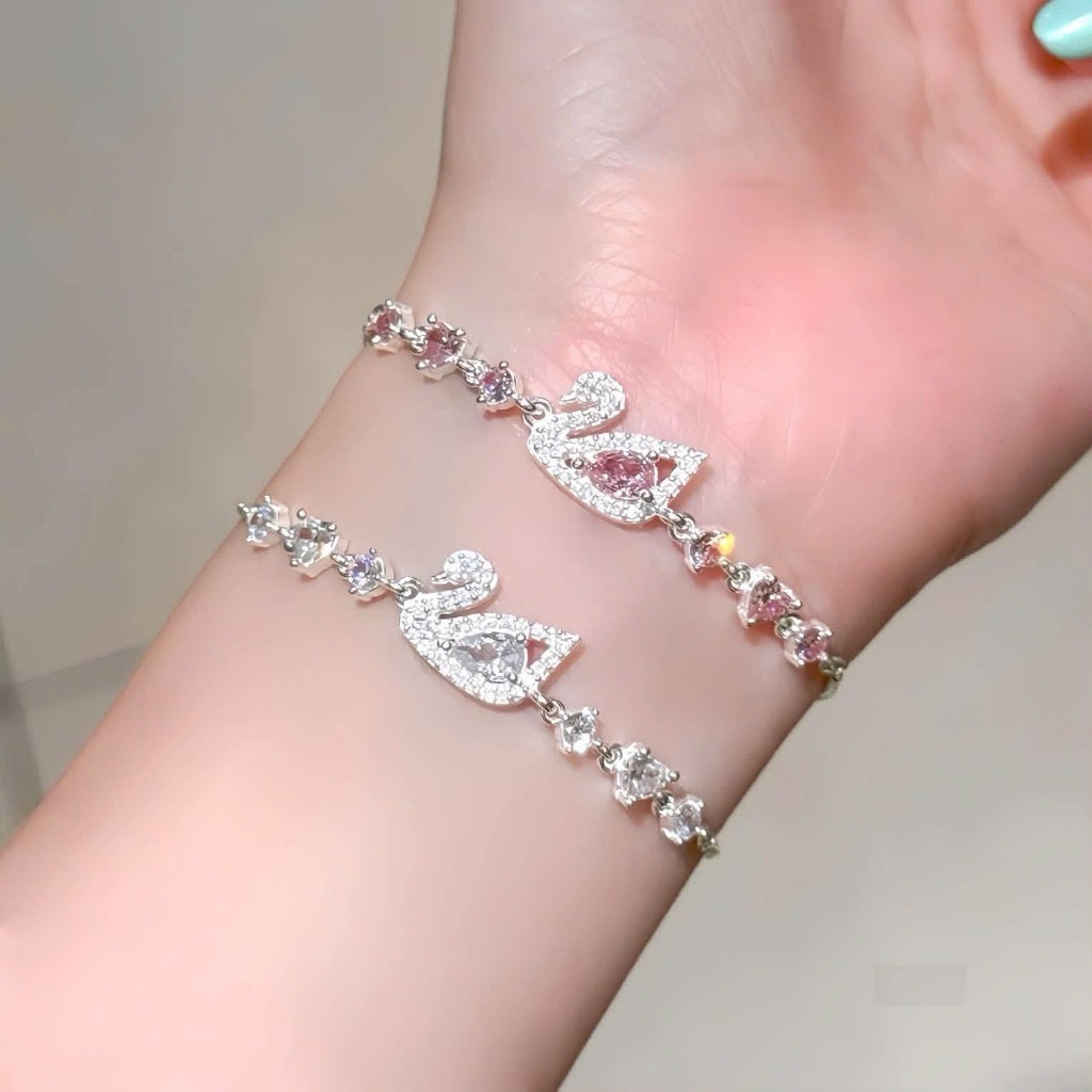 Lắc tay nữ lắc thiên nga bạc ta kiểu rút