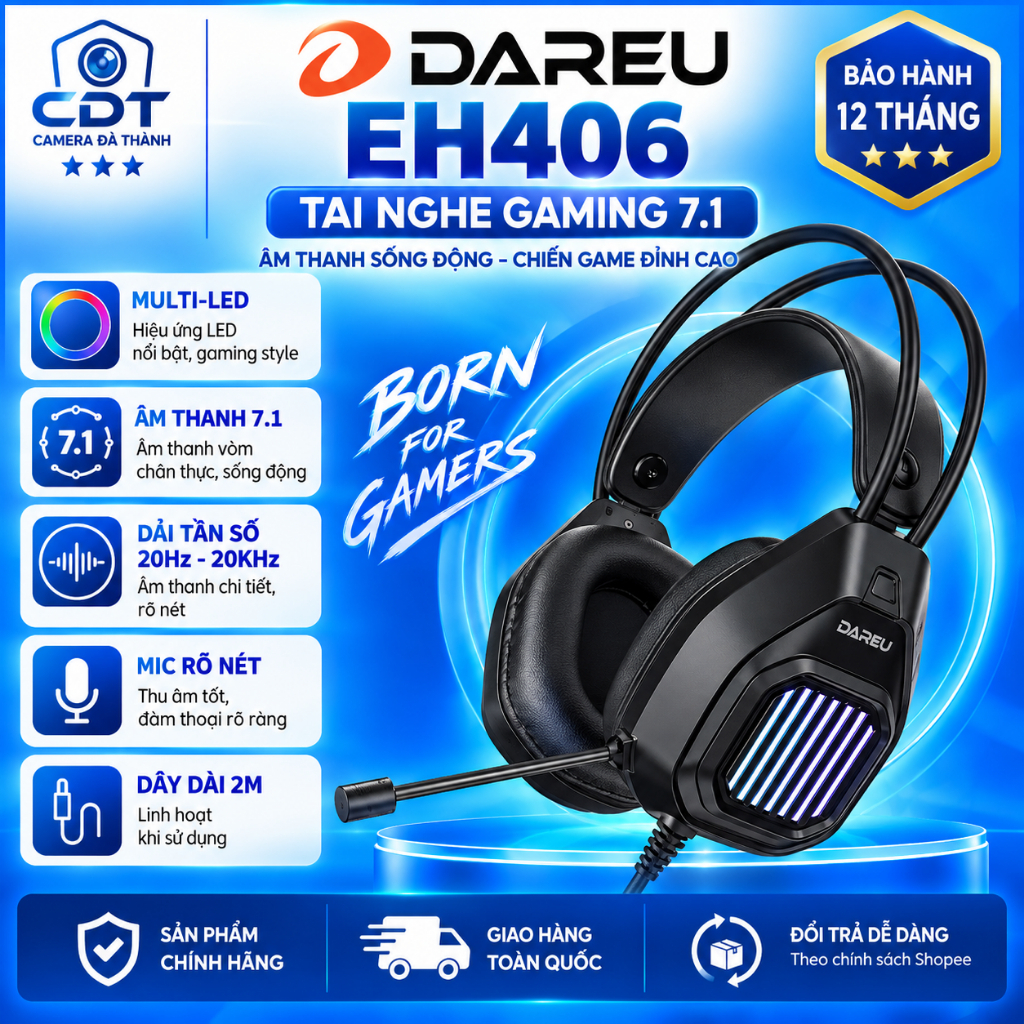 Tai nghe Dareu EH406 7.1 Gaming headphone