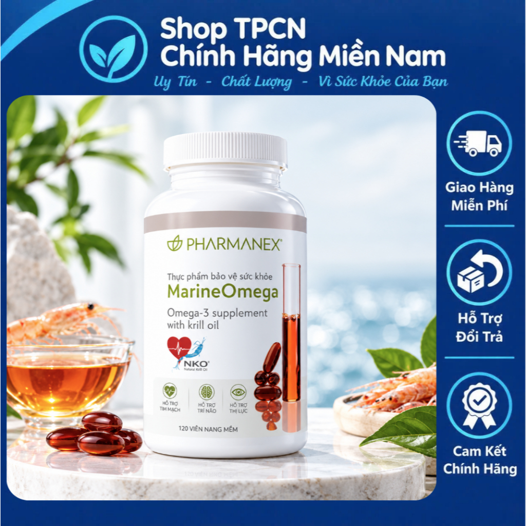 Tem tiếng Việt - Viên uống Omega 3 Nuskin - 120 viên - Shop TPCN Chính Hãng Miền Nam