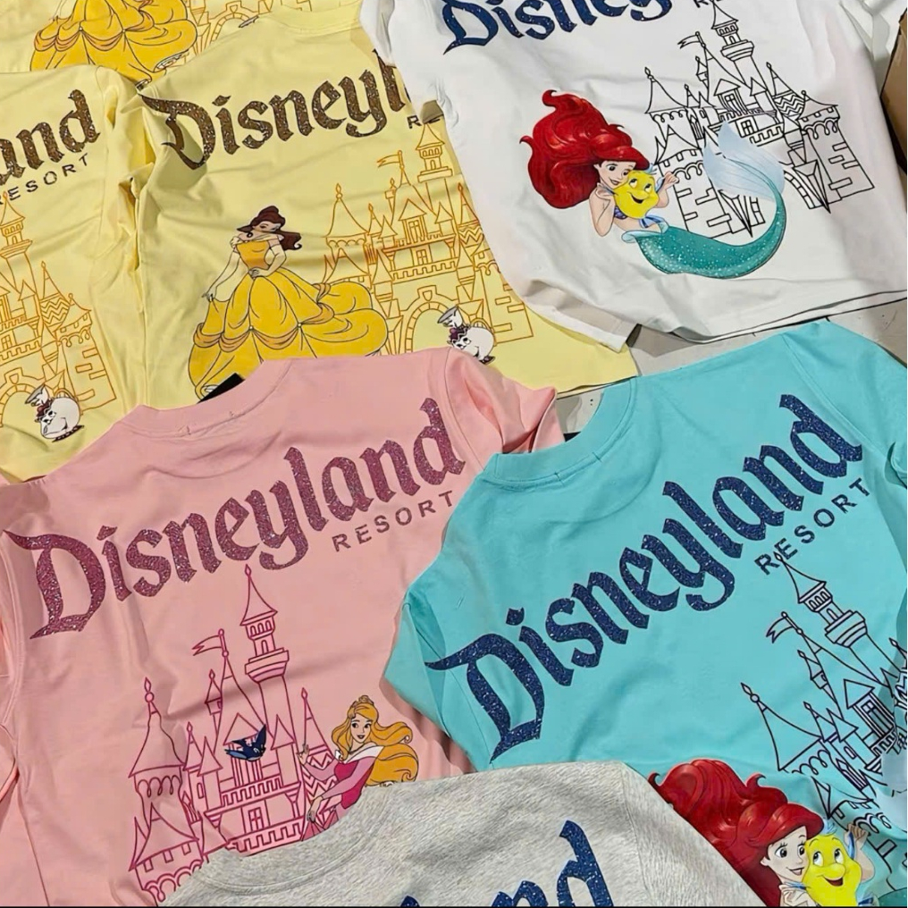 Áo thun tay dài Longsleeve Nàng tiên cá, Công chúa chuẩn xịn phối chữ kim tuyến- repsaigon